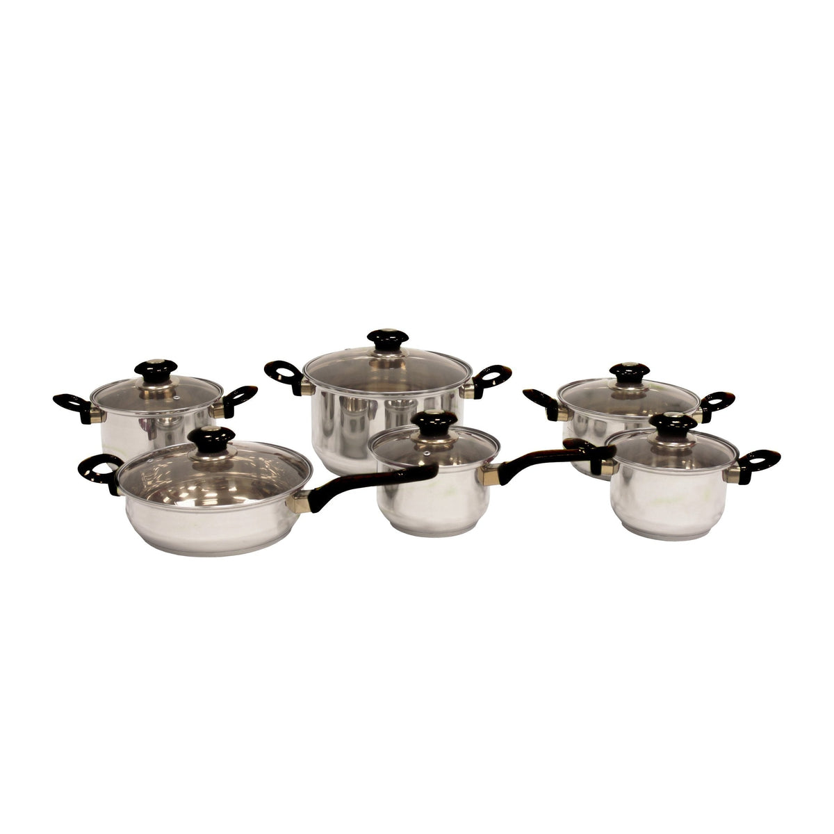 Stainless Steel Kaisa Villa Cooking Pan Set Of 12 16 – 18 – 20