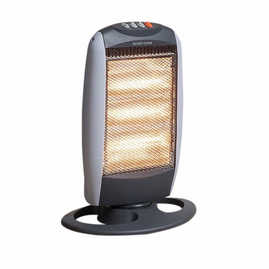 Halogen Heater Instant Heat 1200W 3 Heat Settings With Oscillation Safety Tilt  HEA1416 A W25  p