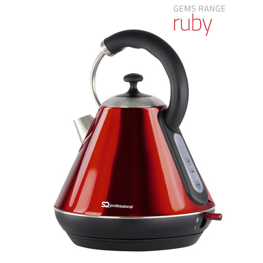 SQ Professional Gems Legacy Kettle 1.8 Litre 2200 Watt Ruby 3432