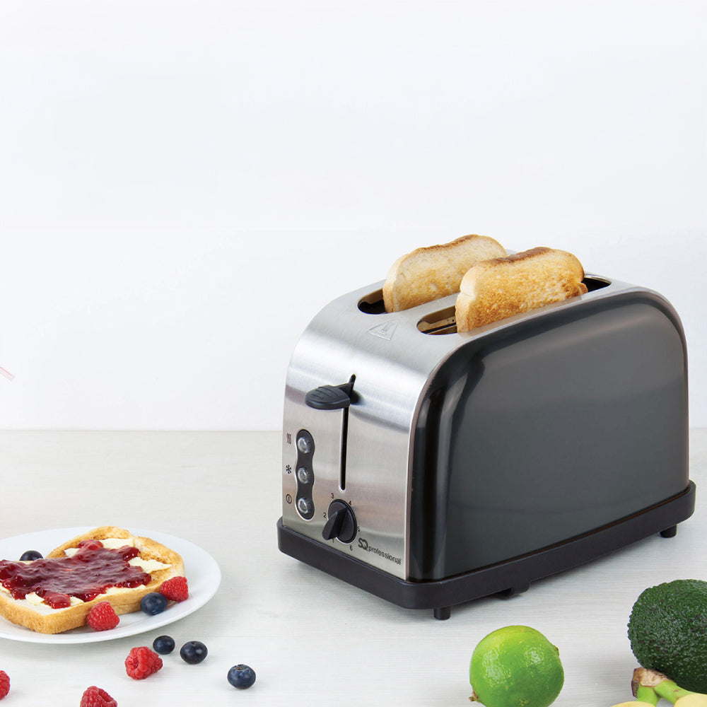 SQ Professional Gems Legacy 2 Slice Toaster 900W Onyx 3433 A