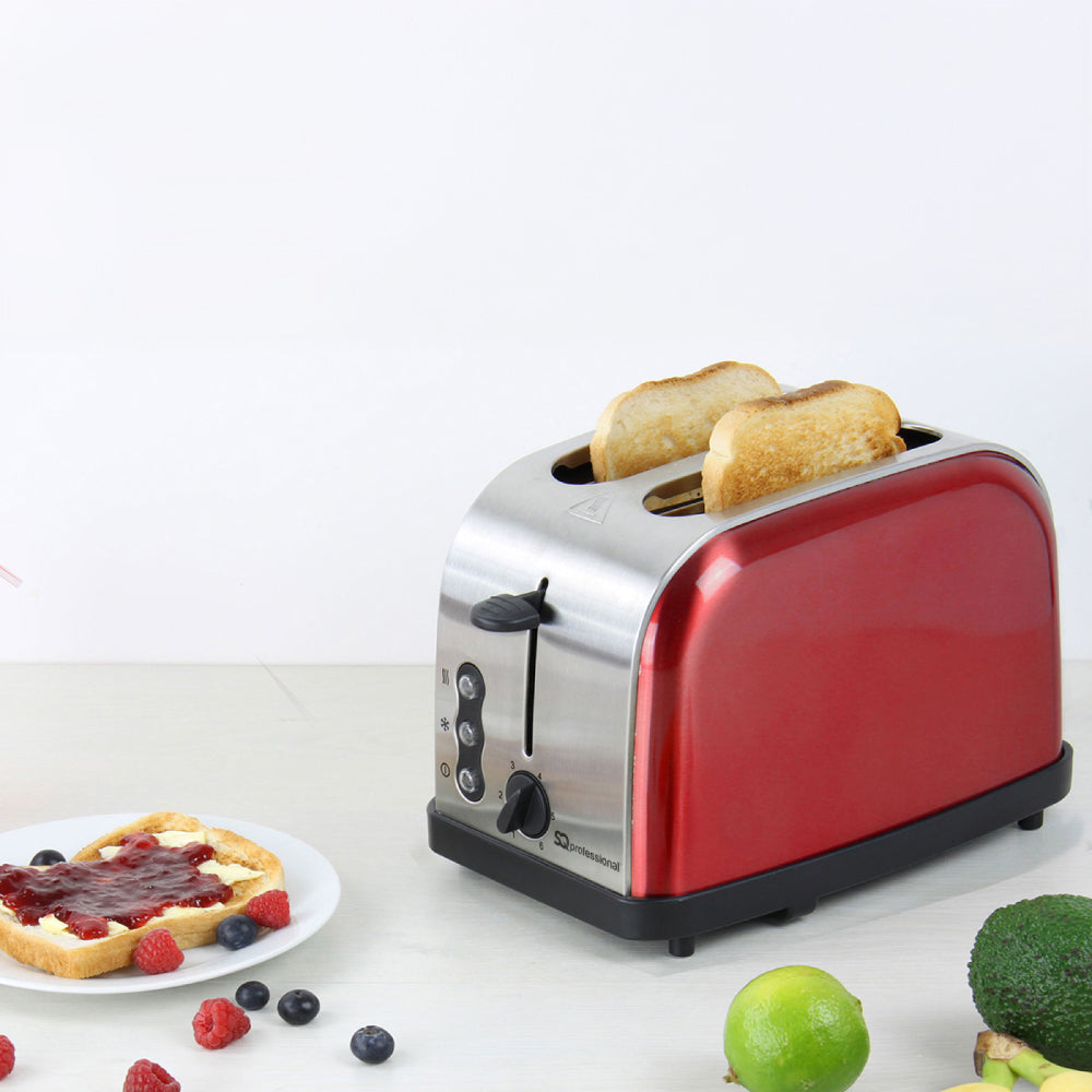 Sq Professional Gems Legacy 2 Slice Toaster 900W Ruby