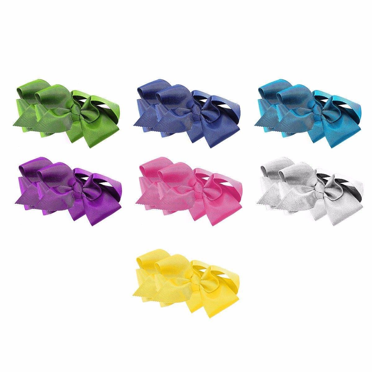 High Quality New Ribbon Hair Pin In Assorted Colours Pack Of 2  4456