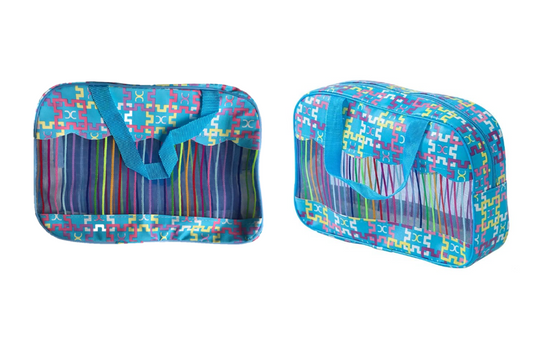 Bathroom Make-up Toiletry Travel Bag with Handles 26 x 17 x 6.5 cm Assorted Colours 3454