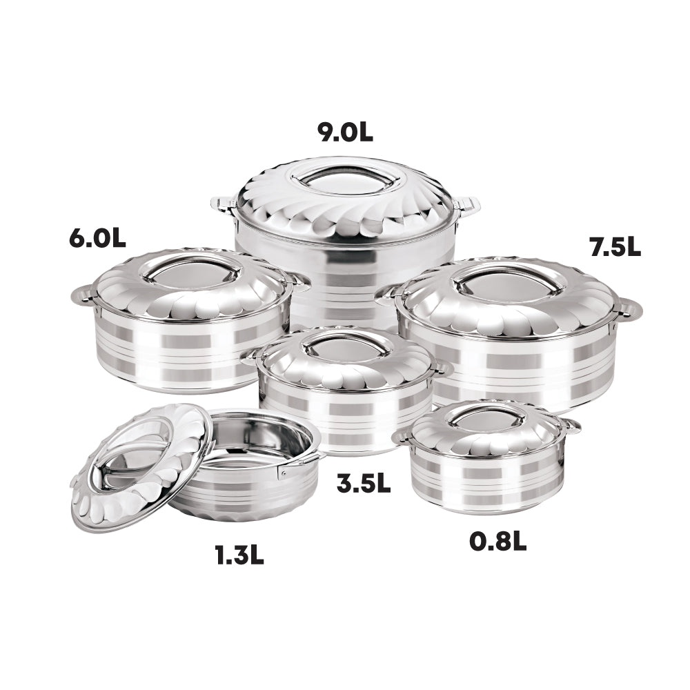 Sq Professional Jumbo Range Contour Stainless Steel Hot Pot Set Of 6