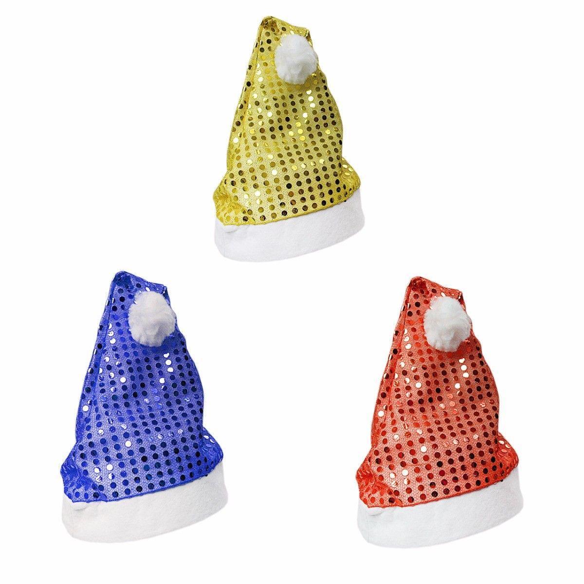 Christmas Santa Polka Dot Hat One Size Assorted Colours 4630