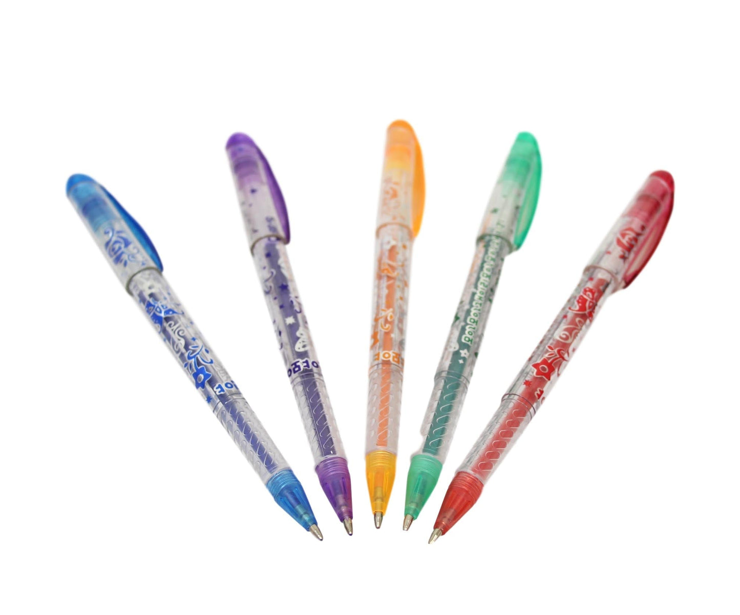 Tattoo Gel Pens Childrens Fun Art and Crafts Pens 2 Stencil Tattoo and 5 Gel Pens 3598