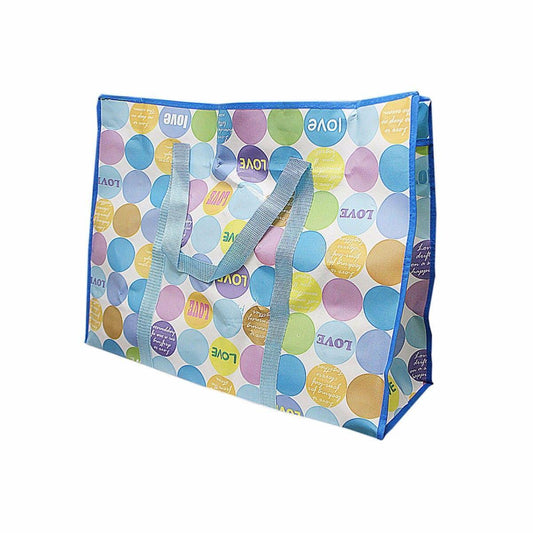 Plastic Large Shopping Bag Love Printed Design 60cm x 43cm Home 4795