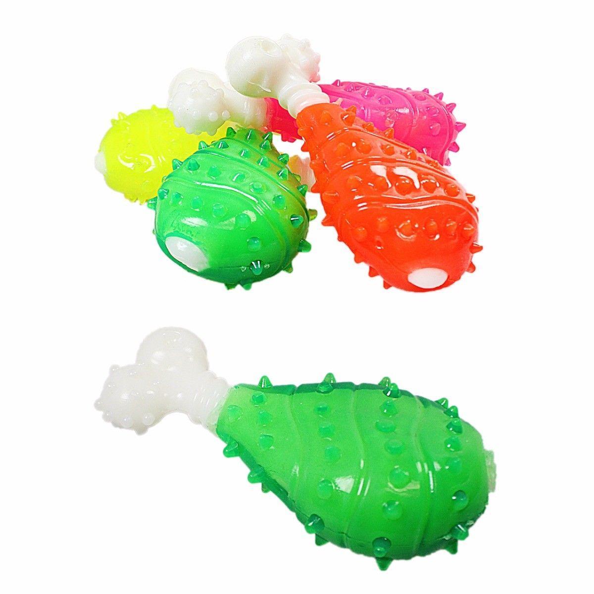 Pet Dog Toy Chicken Bone 12 cm Assorted Colours 4750