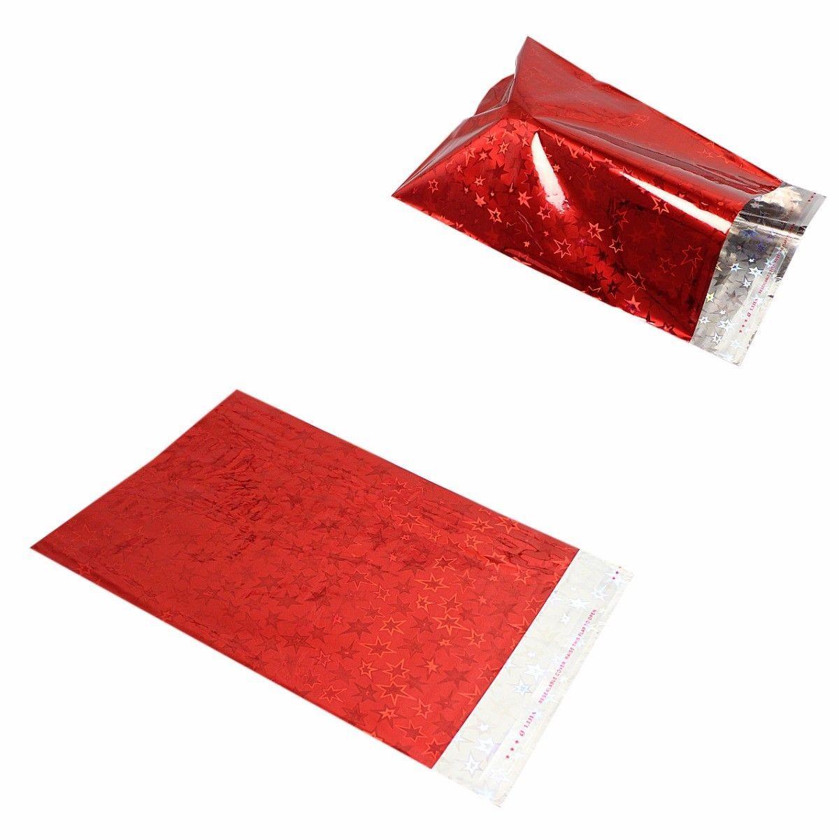Shiny Gift Wrapping Packaging Gift Bag Envelope 16Cm X 22Cm Pack Of 7 Assorted Colours