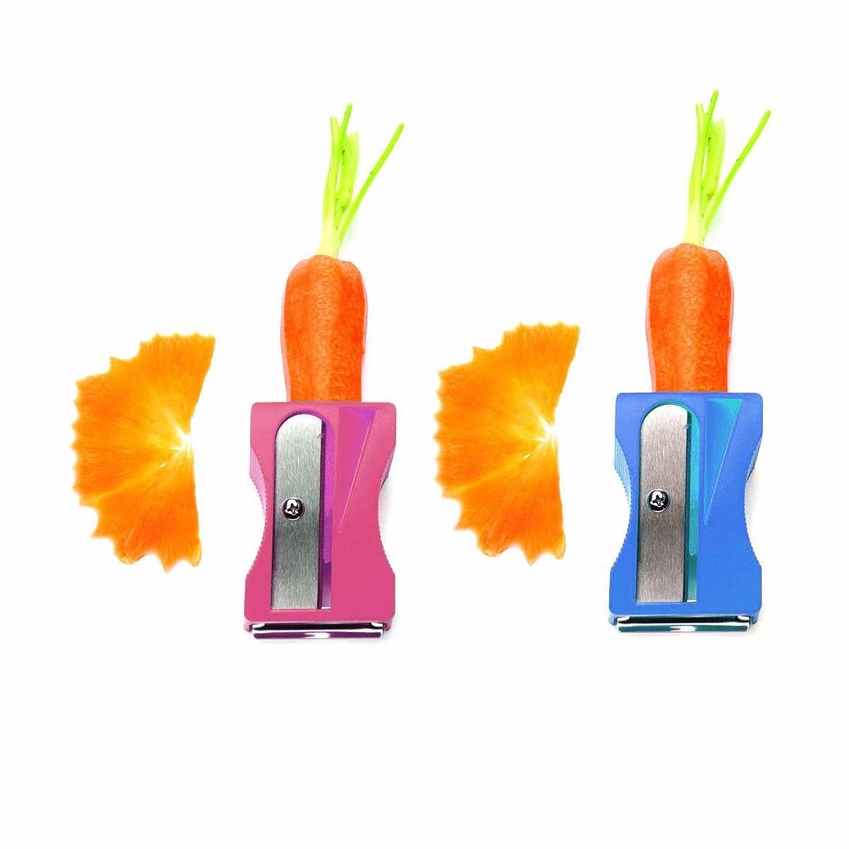 Fruit Vegetable Carrot Cucumber Slicer Sharpener Peeler Assorted Colours 3246
