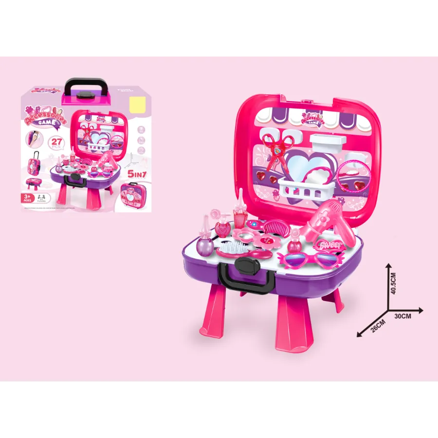 Kids Vanity Case Makeup Set with Accessories