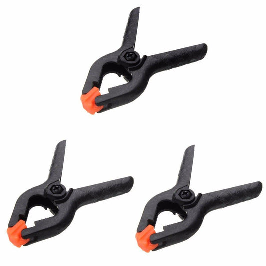 3 Piece Set 4'' Plastic Spring Clamps Hand Tools And Vices Diy Outdoors 2230 / 3154