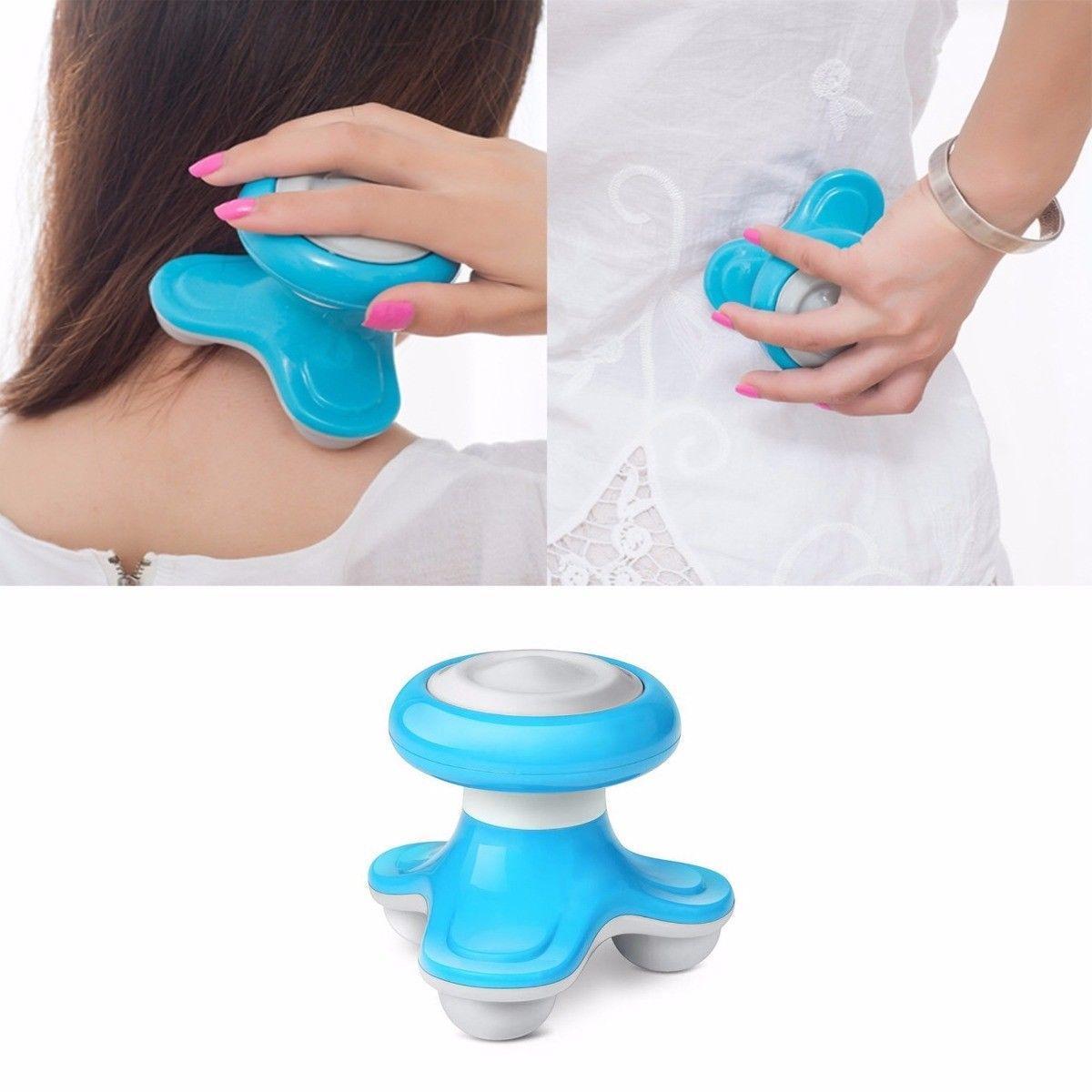 Plastic Frame Mini Electric Massager Assorted Colours 4444
