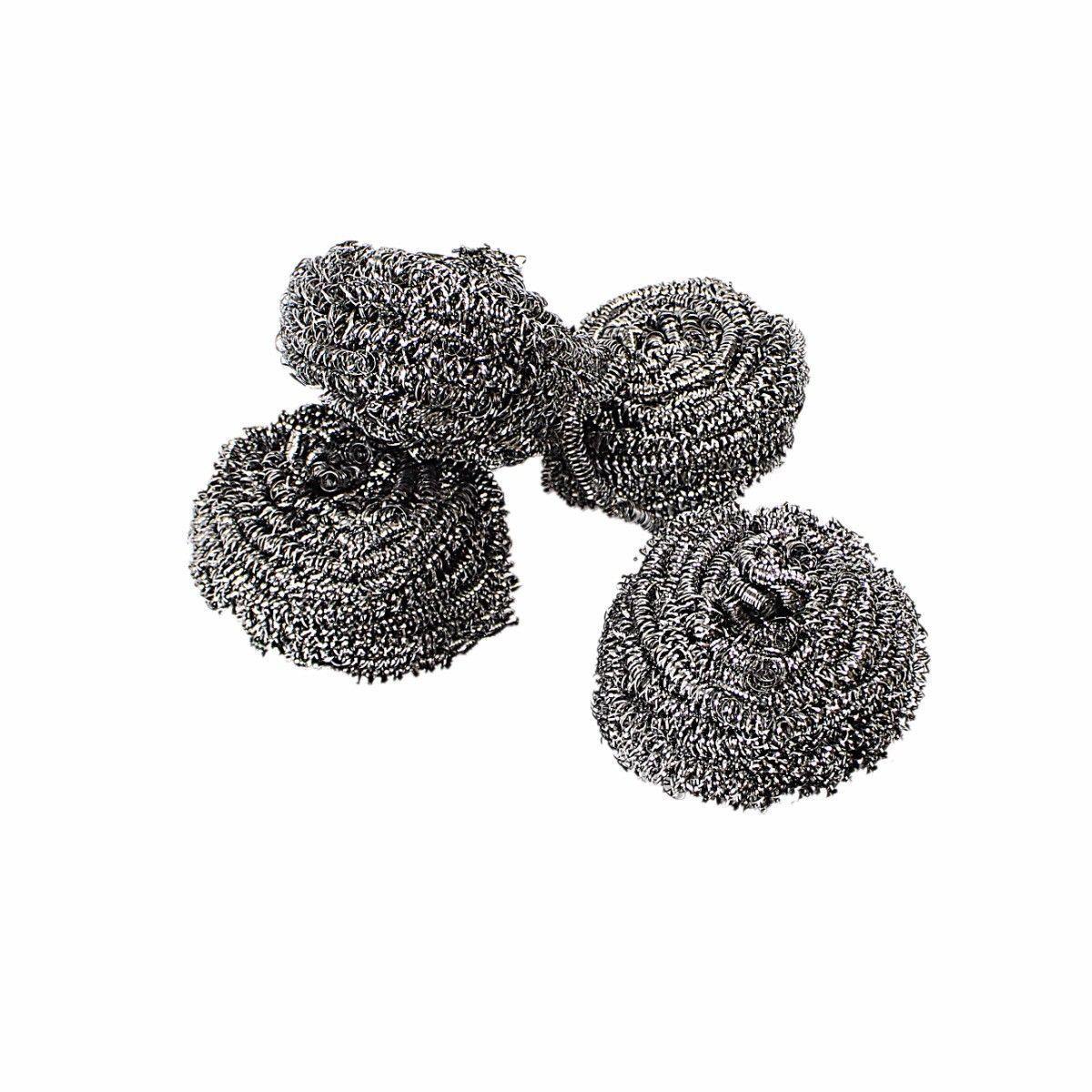 Stainless Steel Super Fine Small Scourers Pack Of 4