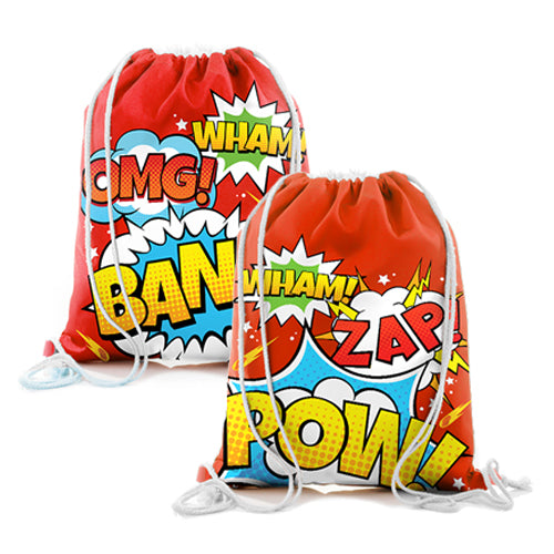 Super Hero Mini Drawstring Bag