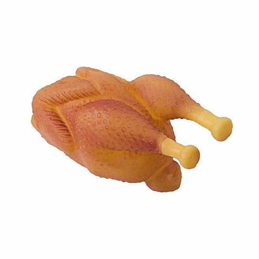Pet Dog Toy Squeaky Silicone Rotisserie Roast Chicken 13.5 x 7.5 cm 0065 A