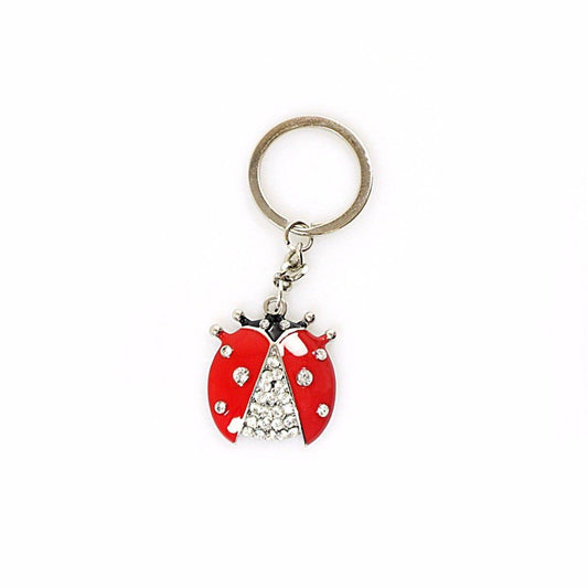 Metal Ladybird Ladybug Keychain Keyring 2523 A