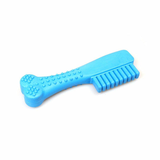 Pet Dog Comb Shaped Rubber Chew Toy 14 cm Assorted Colours 1819