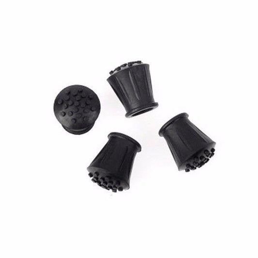 Rubber Walking Stick Ferrules 5 8'' Pack Of 4 Black 0292