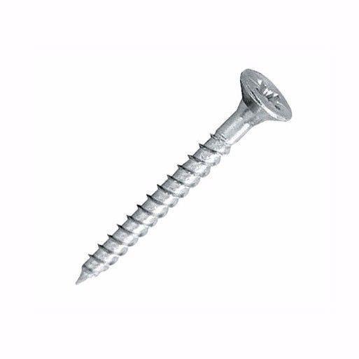 1 Pozi Countersunk Hardened Twinthread Wood Screws Zinc Pack Of 30