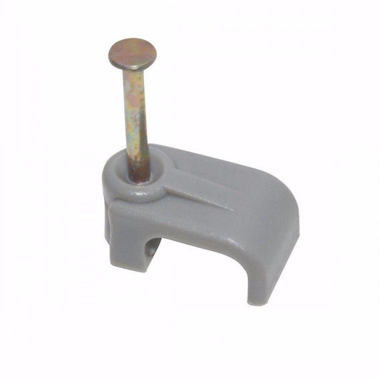 Value Pack Cable Clips Flatt & E Grey Pack Of 50 0138
