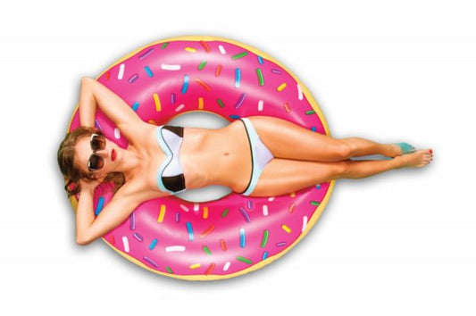 Giant Inflatable Donut Swimming Pool Ring 118cm Diameter 3855