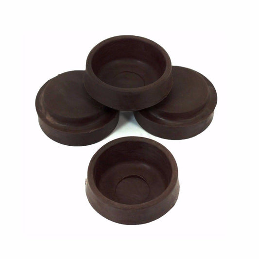 4 Pack Castor Cups / Floor Protectors 5 cm Brown 2953
