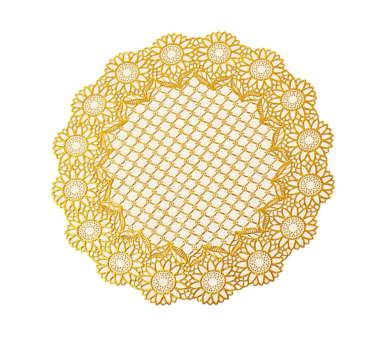 Table Centre Placemat 38 cm Assorted Colours and Designs 3858