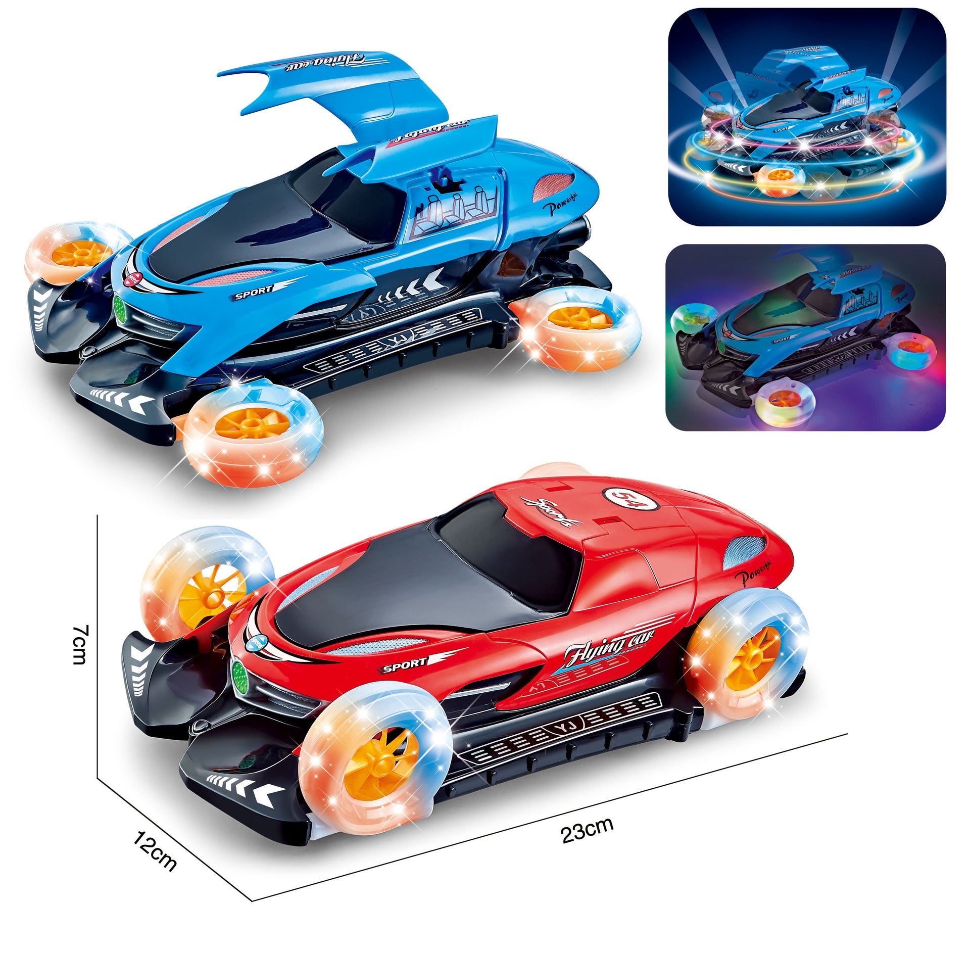 SpinningLightUpToyCarwithLightandMusic3D-2Colours