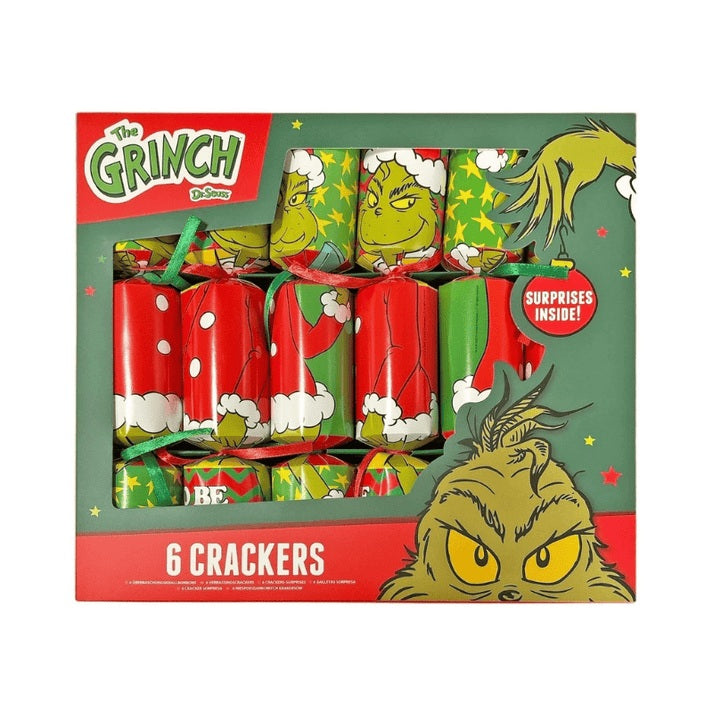 The Grinch Christmas Crackers 12" - 6 Pack