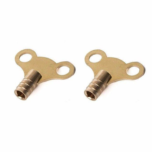 2 x Solid Brass Radiator & Utility Tool Set, For Plumbing, Bleeding, Air Pockets