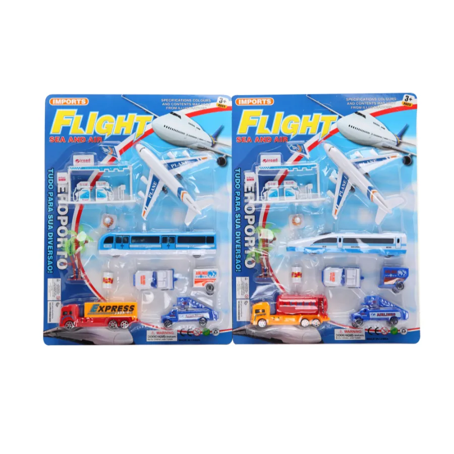 Airport Flight Aeroplane & Toy Vehicles Collection PlaySet