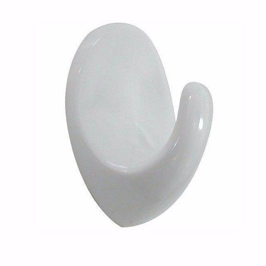 Value Pack Plastic White Large Round Hook Pack of 1 5316