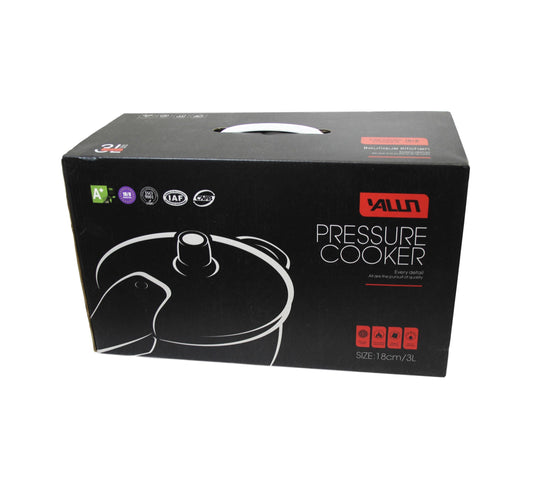 Aluminum Stainless Steel Pressure Cooker Catering Quality Pressure Cooker 18cm 3 Litre 8519