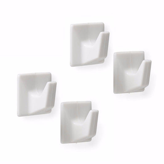 Value Pack Small Square Self Adhesive Hooks Pack of 4 9709