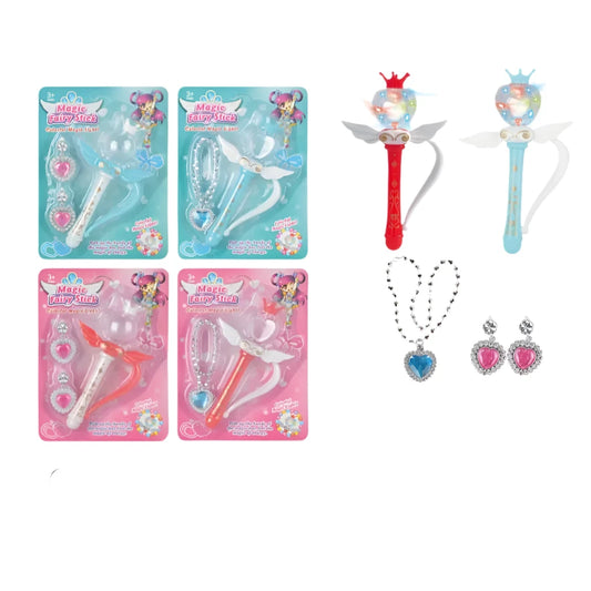 Colourful Magic Stick Light Up Wand With Jewellery Accessories