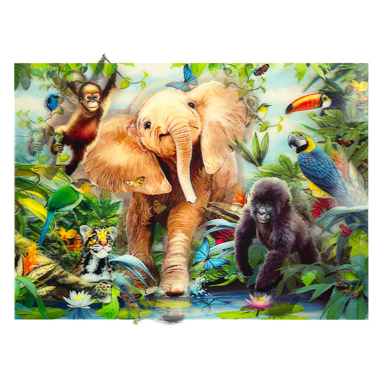 Junior Jungle Giant Living 3D Place Mat/Picture