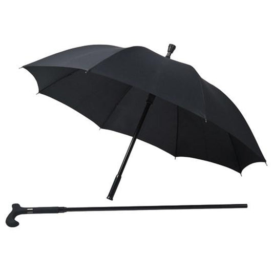 Walking Stick Cane Umbrella 104 cm Black 7925 A