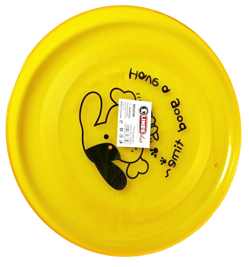 Pet Dog Toy Plastic Frisbee Flying Disc 20 cm Assorted Colours 6650