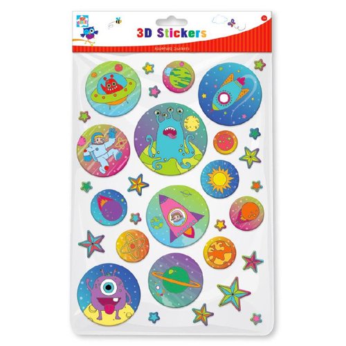 Space 3D Jumbo Sticker Pack