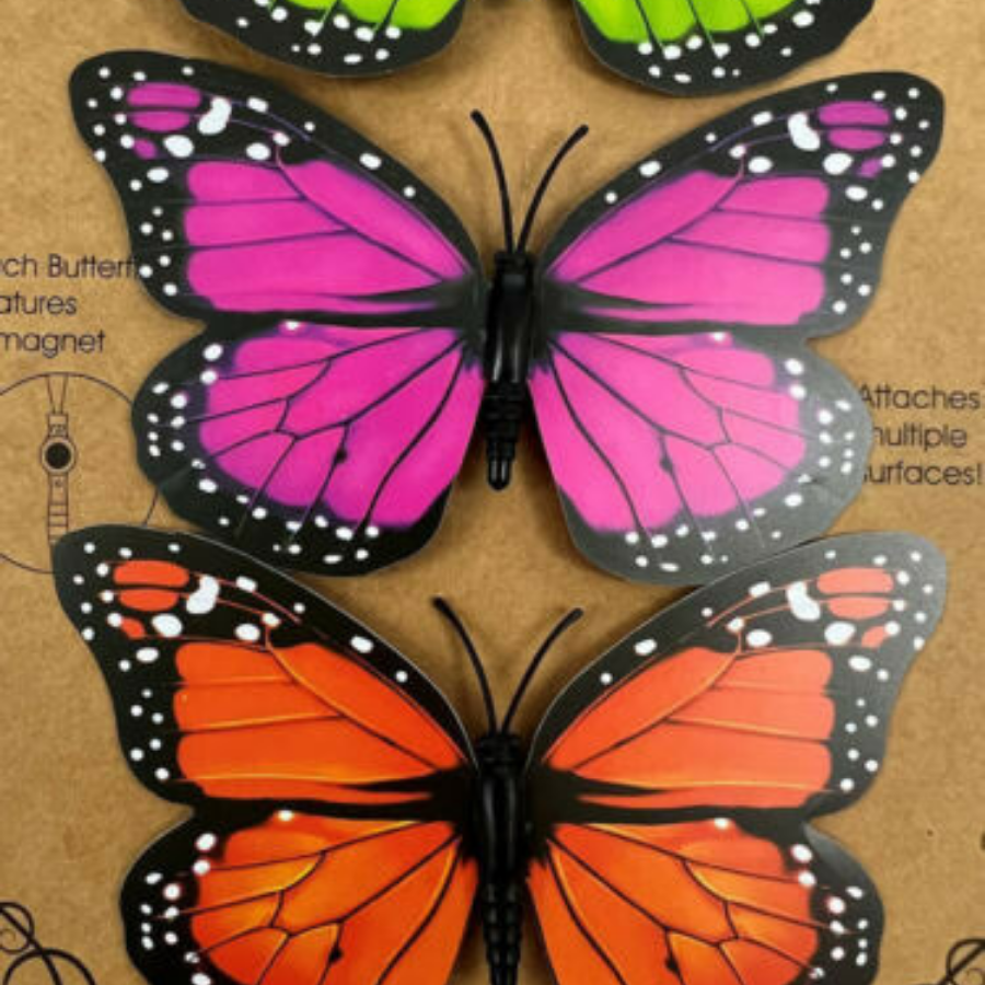 Bright Colourful Butterfly Decoration on Magnets Indoor/Outdoor