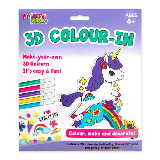 Unicorn 3D Colour In Kit