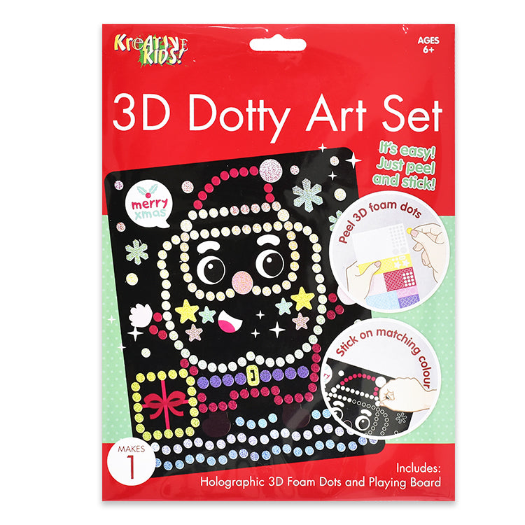 Santa 3D Dotty Art Craft Kit
