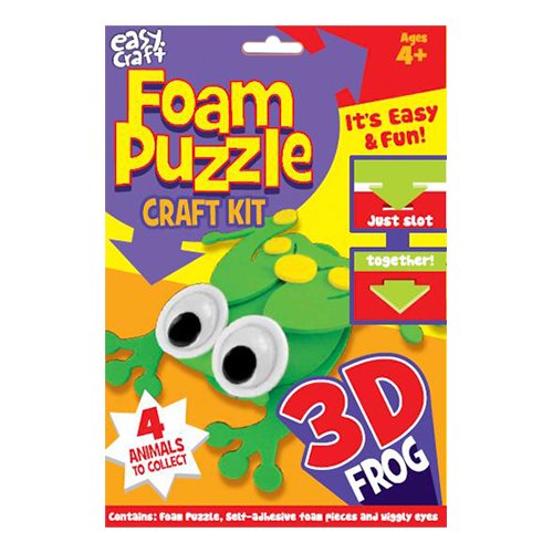 Frog 3D Foam Puzzle Craft Kit