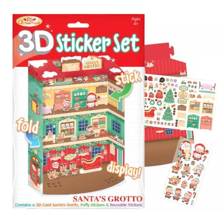 Santa’s Grotto 3D Sticker Craft Set