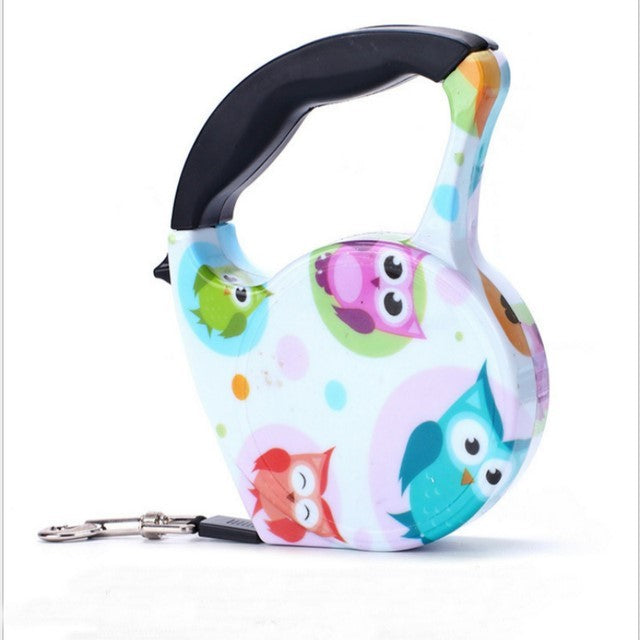 Retractable Dog Leash 5m 33lbs Assorted Colours and Designs 1181