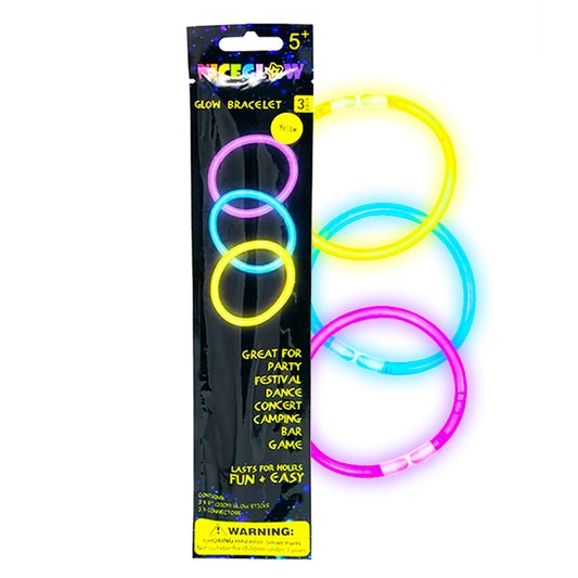 3pc Glow in the Dark Bracelets