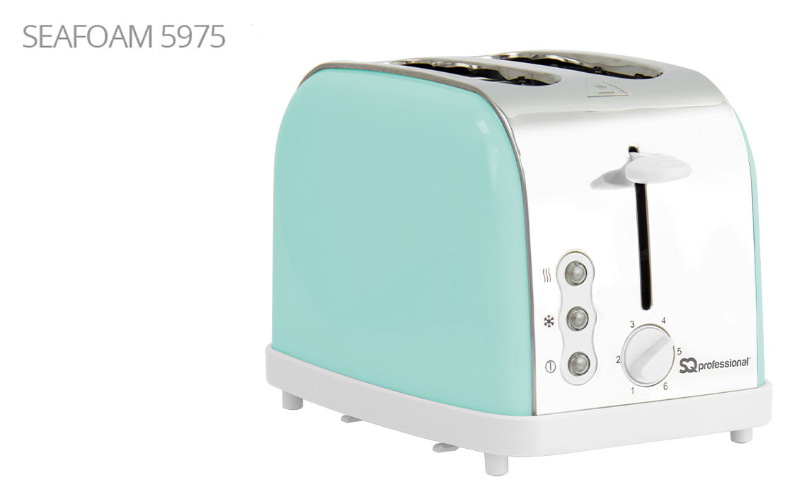 Sq Professional Dainty 2 Slice Toaster 900W Seafoam