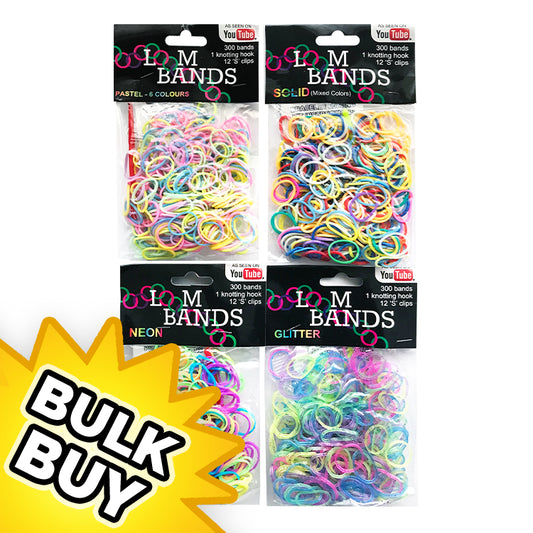 Pack 300 Loom Bands x 48 ( BULK BUY )