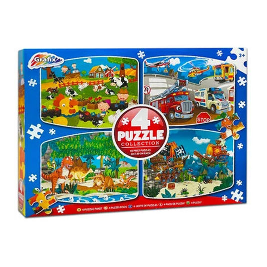 Giant 4 In 1 Puzzle Collection Box ( Box Imperfect )
